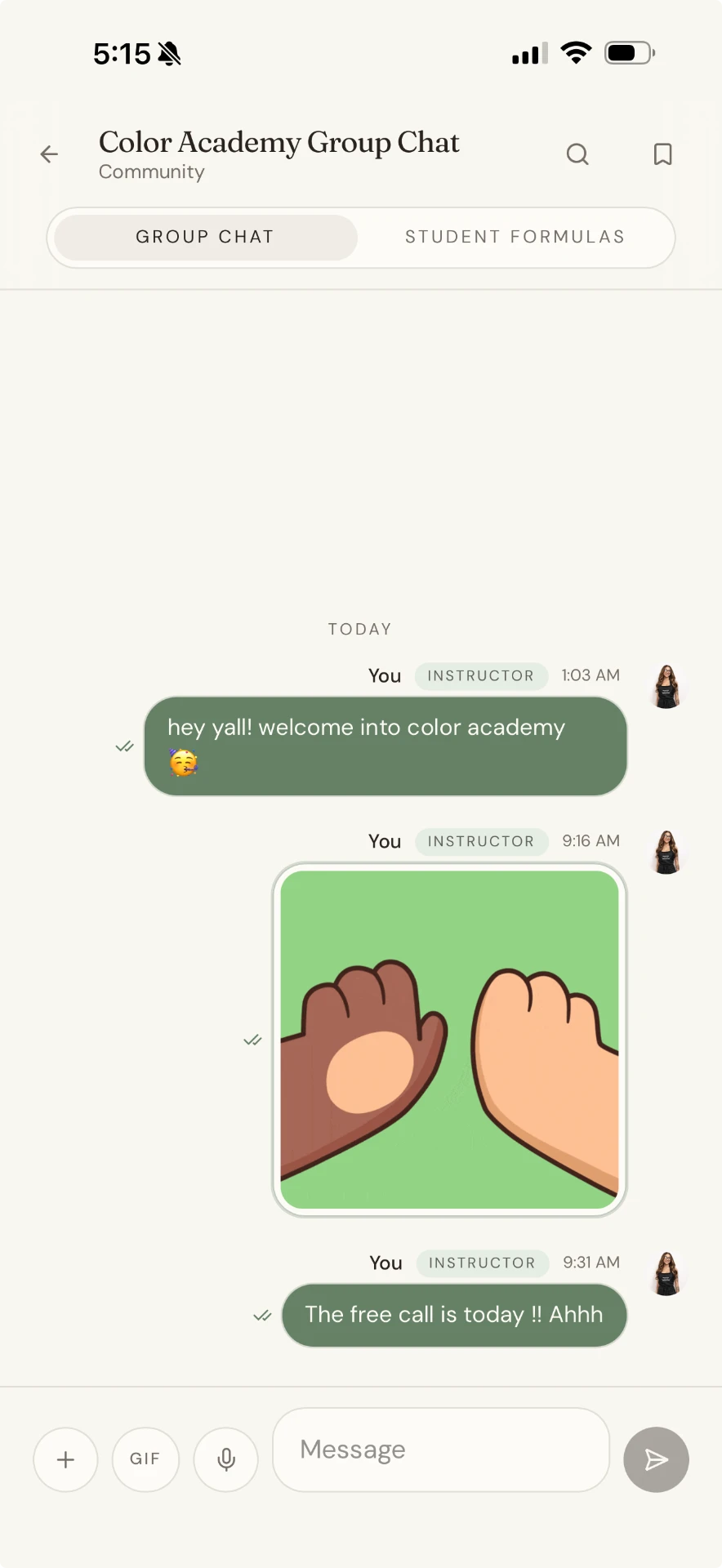 UPLOAD: COMMUNITY CHAT SCREENSHOT